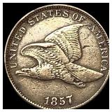 1857 Flying Eagle Cent ABOUT UNCIRCULATED