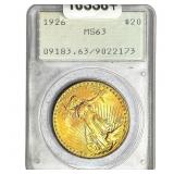 1926 $20 Gold Double Eagle PCGS MS63