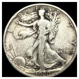 1920-D Silver Walking Liberty Half Dollar ABOUT UN