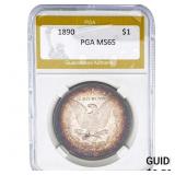 1890 Morgan Silver Dollar PGA MS65