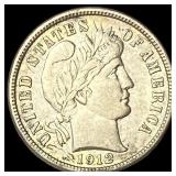 1912-D Silver Barber Dime CLOSELY UNCIRCULATED