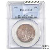 1941 Walking Liberty Half Dollar PCGS MS64