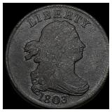 1803 Draped Bust Half Cent LIGHTLY CIRCULATED