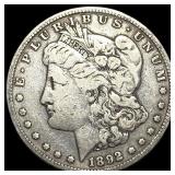 1892-S Silver Morgan Dollar LIGHTLY CIRCULATED