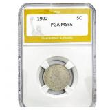 1900 Liberty Victory Nickel PGA MS66