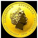 2016 Australia 1/10 oz Gold $15 Victory in the Pac