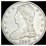 1838 Silver Half Dollar (Capped Bust) CLOSELY UNCI