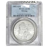 1882-O/S Morgan Silver Dollar PCGS AU50 Strong