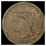 1843 Braided Hair Large Cent HIGH GRADE
