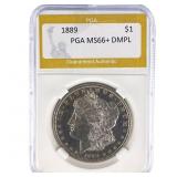 1889 Morgan Silver Dollar PGA MS66+ DMPL