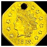 1873 California Gold 1 Dollar Token HIGH GRADE