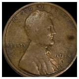 1914-D Lincoln Wheat Cent LIGHTLY CIRCULATED