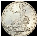 1877 Silver Trade Dollar LIGHTLY CIRCULATED