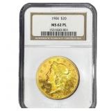 1904 $20 Gold Double Eagle NGC MS62 PL