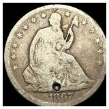 1867-S Silver Half Dollar (Seated Liberty) HIGH GR