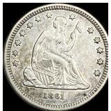 1861 Seated Liberty Quarter CLOSELY UNCIRCULATED