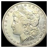 1892-S Morgan Silver Dollar NEARLY UNCIRCULATED