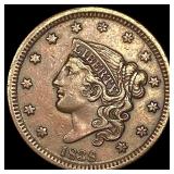 1838 Braided Hair Large Cent NEARLY UNCIRCULATED