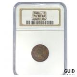 1880 Indian Head Cent NGC MS65 BN