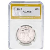 1938 Walking Liberty Half Dollar PGA MS64+