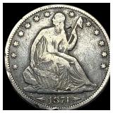 1874 Arrows Seated Liberty Half Dollar HIGH GRADE
