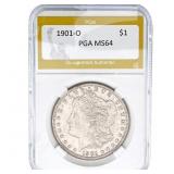 1901-O Morgan Silver Dollar PCG MS64