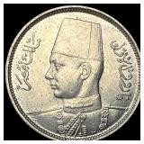 1938 Egypt 2 Milliemes UNCIRCULATED