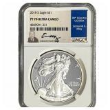 2018-S Silver Eagle NGC PF70 Ultra Cameo