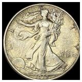 1918-S Silver Walking Liberty Half Dollar NEARLY U