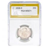 1928-D Standing Liberty Quarter PGA MS67+