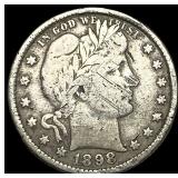 1898-O Silver Barber Quarter LIGHTLY CIRCULATED