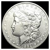 1894 Silver Morgan Dollar NEARLY UNCIRCULATED