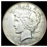 1934 Silver Peace Dollar CLOSELY UNCIRCULATED