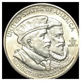 1924 Silver Huguenot-Walloon Half Dollar CHOICE BU