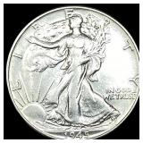 1945 Silver Walking Liberty Half Dollar CLOSELY UN