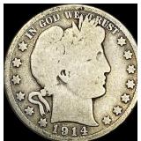 1914 Barber Half Dollar NICELY CIRCULATED