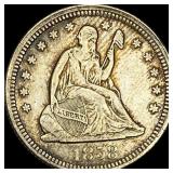 1858 Seated Liberty Quarter CLOSELY UNCIRCULATED