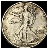 1920 Walking Liberty Half Dollar CLOSELY UNCIRCULA