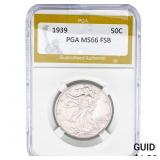 1939 Walking Liberty Half Dollar PGA MS66 FSB