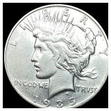 1935 Silver Peace Dollar CLOSELY UNCIRCULATED