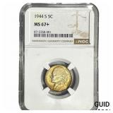 1944 Jefferson Nickel NGC MS67+