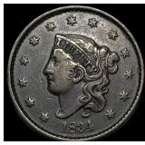 1834 Coronet Head Large Cent NEARLY UNCIRCULATED