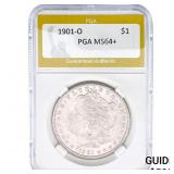 1901-O Morgan Silver Dollar PGA MS64+