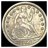 1853 Arrows Seated Liberty Dime CLOSELY UNCIRCULAT