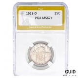 1928-D Standing Liberty Quarter PGA MS67+