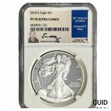 2018-S Silver Eagle NGC PF70 Ultra Cameo