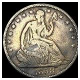 1858-O Silver Half Dollar LIGHTLY CIRCULATED
