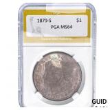 1879-S Morgan Silver Dollar PGA MS64