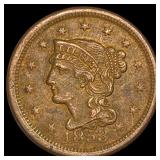 1853 Braided Hair Large Cent CLOSELY  UNCIRCULATE