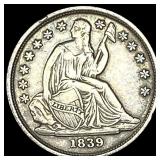1839-O Silver Seated Liberty Dime ABOUT UNCIRCULAT
